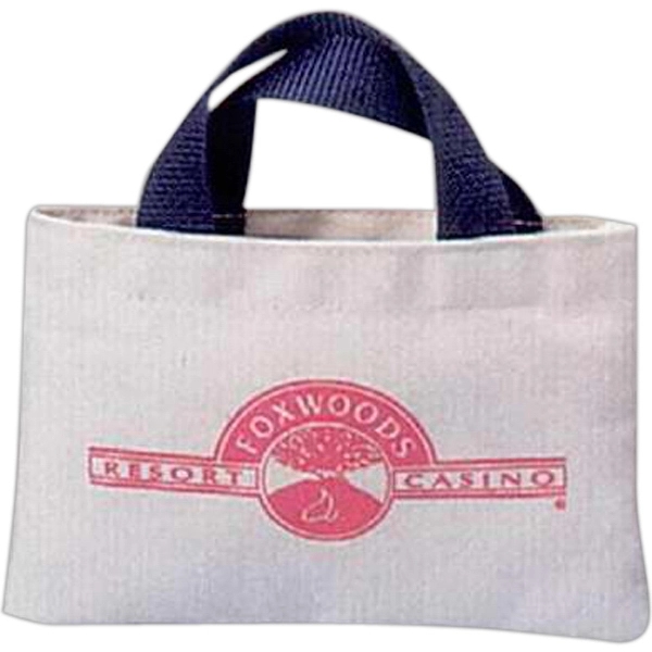 Canvas mini tote bag with 1" poly carry handle, 8" x... from ASI 88782 Sport Systems Custom Bag Corp / Sport Systems Custom Bag