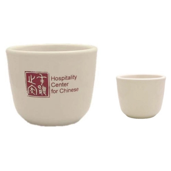 Vitrified stoneware natural Chinese tea cup, without handle, 4.5 oz.... from ASI 80093 Pyrographics / Pyrographics Line