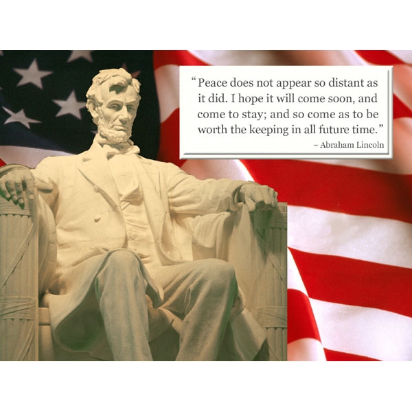 Lincoln monument design - Full color high gloss UV coated patriotic... from ASI 46719 Corner Lot Marketing Inc / CLMPromotions