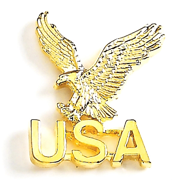 USA Eagle lapel pin with military clutch, up to 1 1/4".... from ASI 68760 Marken Industries / Marken