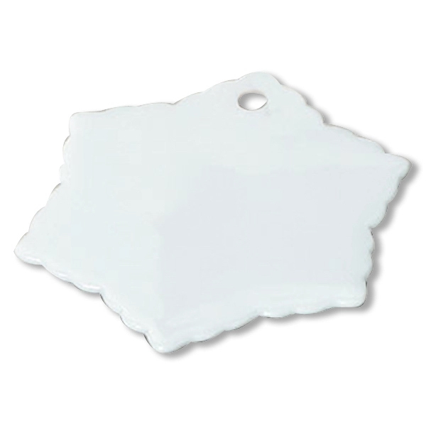 Snowflake shaped, Christmas tree ornament made from porcelain.... from ASI 68878 Mar's Line / Mar's Promotions / MAR's Line Mars China Collection