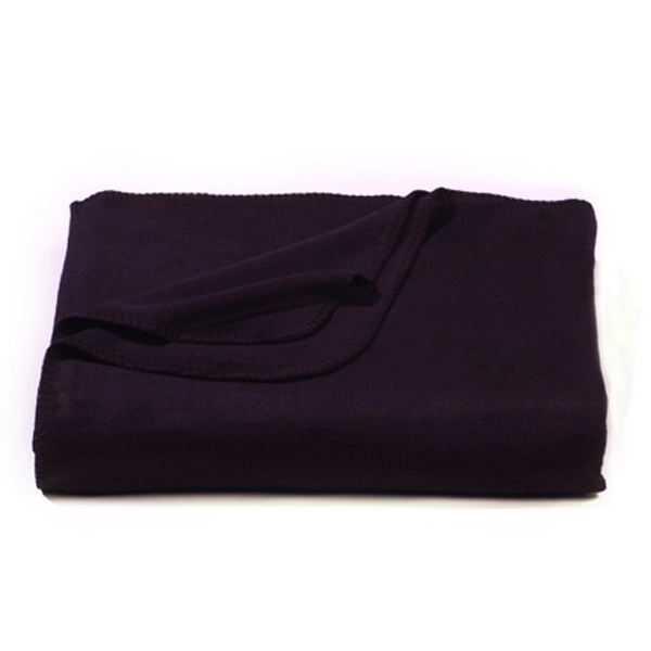 Navy blue bamboo throw blanket with whip stitch edge.... from ASI 98085 Wolfmark