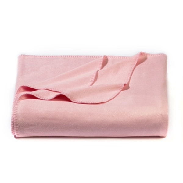 Pink bamboo throw blanket with whip stitch edge.... from ASI 98085 Wolfmark