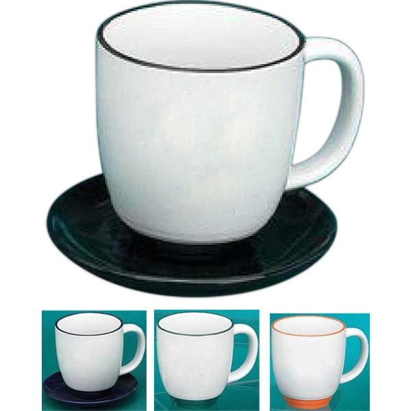14 Oz White Heartland Bistro (Colored)... from ASI 92133 777 Promotional Products Inc