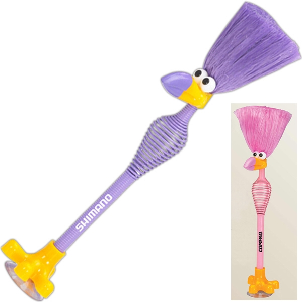 Flamingo - Colorful spring pen with keyboard duster hair and suction... from ASI 54100 Fields Manufacturing Inc / Fields