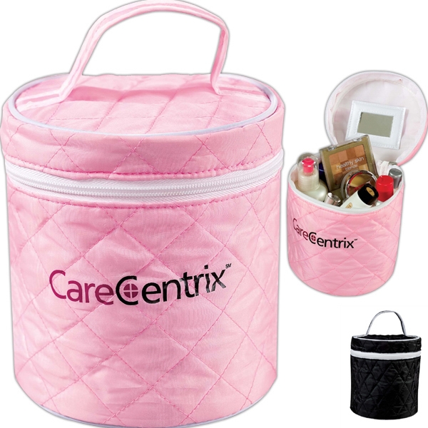 Quilted toiletry pouch made of 190T polyester.... from ASI 33260 ZZ - NOT KNOWN, OLD IMPORT, ASI:33260