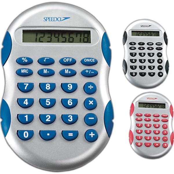 Curvy calculator. Matte silver finish with trim colors.... from ASI 51625 ZZ - NOT KNOWN, OLD IMPORT, ASI:51625