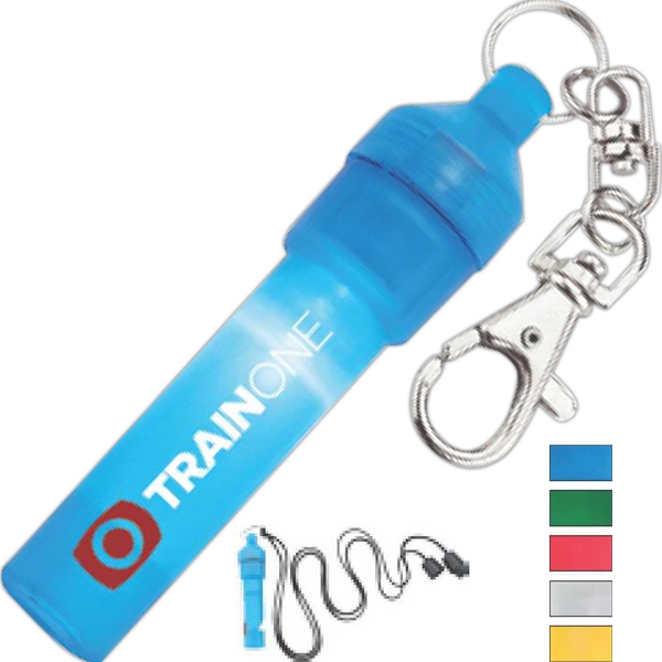 Key holder with blinking, LED key-light and whistle.... from ASI 43668 ZZ OLD/Drop - Camsing Global / Adva-Lite 