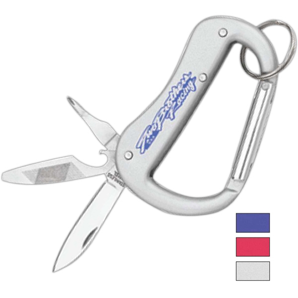 Urbano - Carabiner with bottle opener, knife, Phillips, and flathead screwdriver.... from ASI 32145 ZZ OLD/Drop - Adva-Lite Inc.