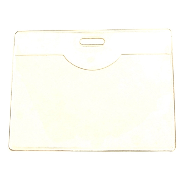 Clear vinyl badge holder. 3 1/2" x 2 1/2".... from ASI 74585 Nu Promo International / Nu Promo Line