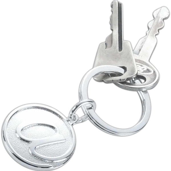 Silver "at symbol" sign, key ring.... from ASI 73010 Natico Originals Inc / Natico Originals