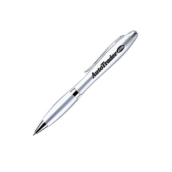 Twist action solid brass satin ballpoint pen with stylish design.... from ASI 40544 Binaco / Binaline