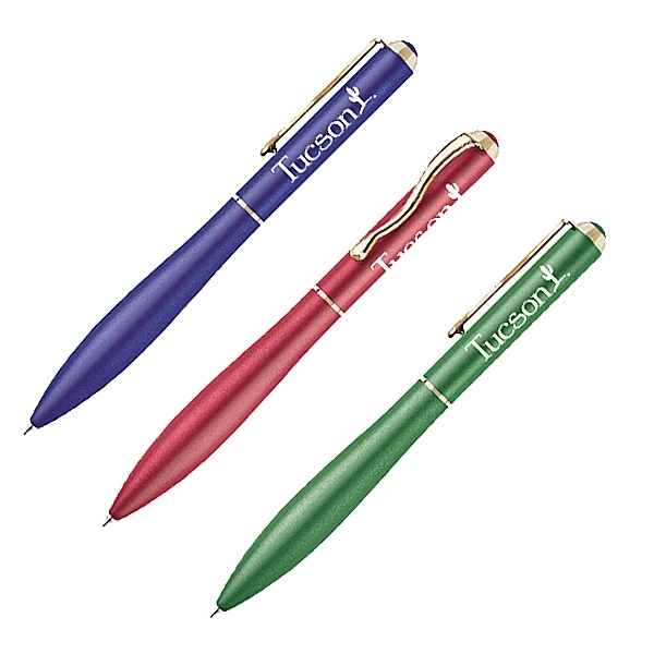 Twist action ballpoint pen with gold accents.... from ASI 40544 Binaco / Binaline