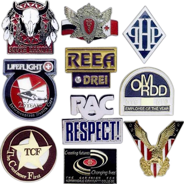 Custom Die Struck Lapel Pin with Soft Enamel Color Fill, Nail... from ASI 56420 Genesis / Genesis