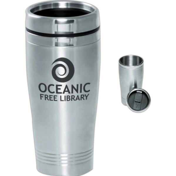 Stainless steel 16 oz. tumbler travel mugs.... from ASI 39552 BEL Promo