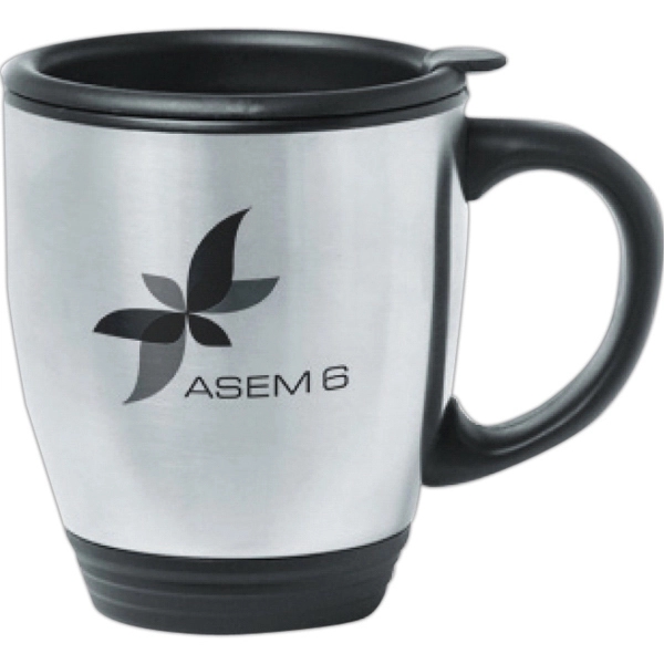 Steel bistro mug, 16 oz.... from ASI 39552 BEL Promo