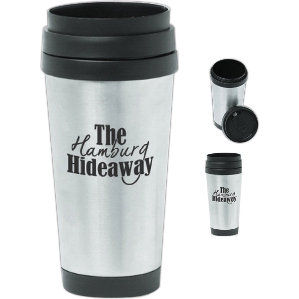 Insulated stainless steel 16 oz. travel mug.... from ASI 39552 BEL Promo