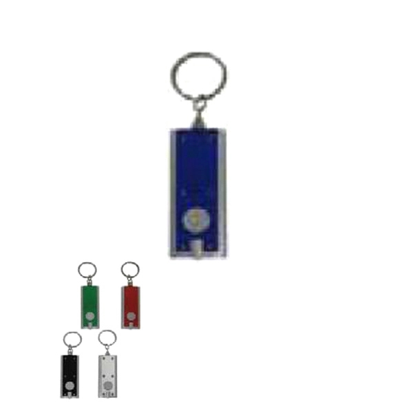 Rectangular LED keychain to shed bright light on any situation.... from ASI 85620 H M Schmidt Co Inc / Traveling Billboard