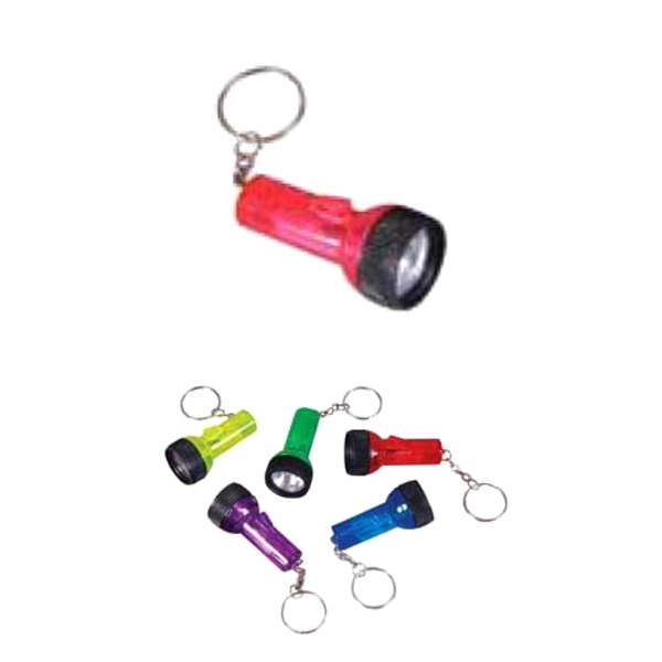 Flashlight keychain. Batteries included.... from ASI 85620 H M Schmidt Co Inc / Traveling Billboard