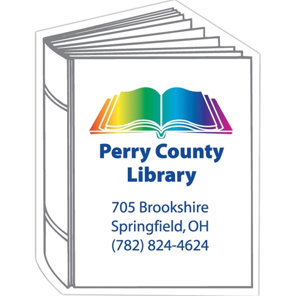 3.13" x 2.38" book shaped magnet with four color process customization.... from ASI 68507 The Magnet Group / Magnet LLC™