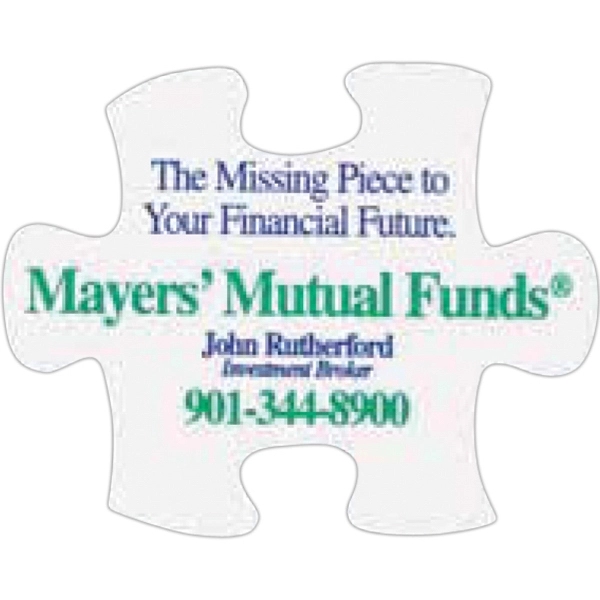 3.06" x 2.44" puzzle piece shaped magnet with four color process... from ASI 68507 The Magnet Group / Magnet LLC™