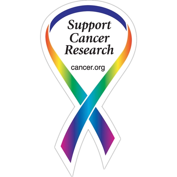 3 3/4" x 2" ribbon shaped magnet with customization.... from ASI 68507 The Magnet Group / Magnet LLC™