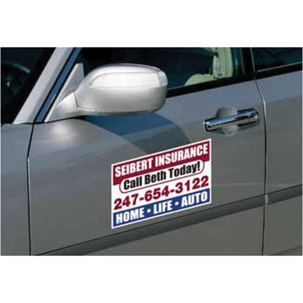 7 1/8" x 11 3/4" rectangle shaped car sign magnets with... from ASI 68507 The Magnet Group / Magnet LLC™