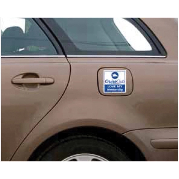 3.75" x 3.75" magnetic car sign with rounded corners.... from ASI 68507 The Magnet Group / Magnet LLC™