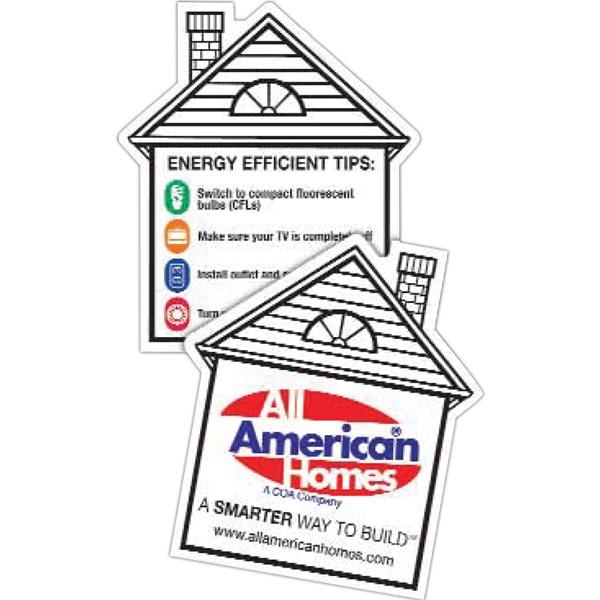 3 3/16" x 2 3/4" double sided magnet with house shape... from ASI 68507 The Magnet Group / Magnet LLC™