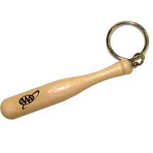 Wooden baseball bat key chain - Ready Inventory In New Jersey... from ASI 45100 Chulani Promotional Products, Inc / Competitive Edge Innovations/Chulani