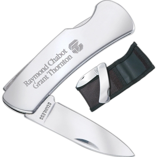 Stainless steel pocket knife.... from ASI 42920 Busrel Inc