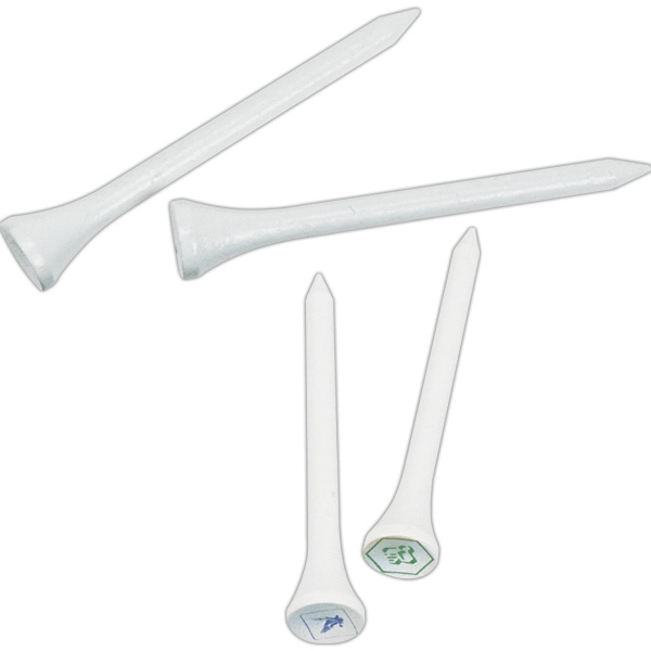 Wooden golf tees (length 2 3/4"). **Sold Blank ONLY... from ASI 42920 Busrel Inc