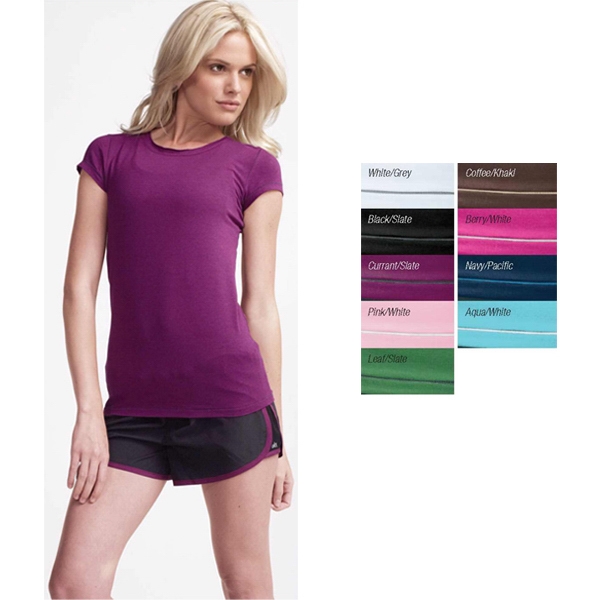 Women's short sleeve bamboo contrast stitch t-shirt.... from ASI 89380 Staton Corporate and Casual / Staton®