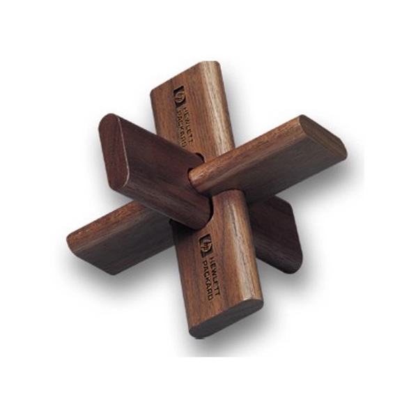 Wood star puzzle with interlocking "legs".... from ASI 88156 Solid Dimensions Inc / Solid Dimensions Line