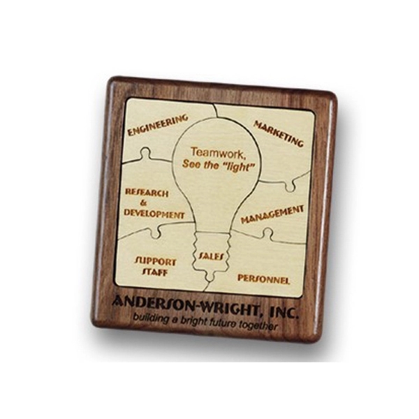 Laser cut jigsaw puzzle on solid wood base.... from ASI 88156 Solid Dimensions Inc / Solid Dimensions Line