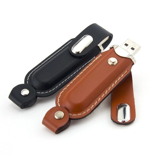Leather USB drive with rugged leather flap, magnetic closure and various... from ASI 63776 KTI Networks Inc / KTI Promo