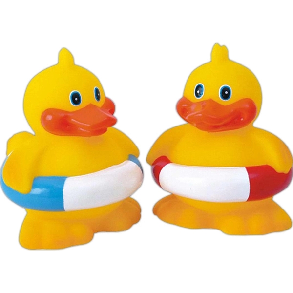 Squeaking rubber duck with tubby tube around waist.... from ASI 31977 Adline Industries Inc