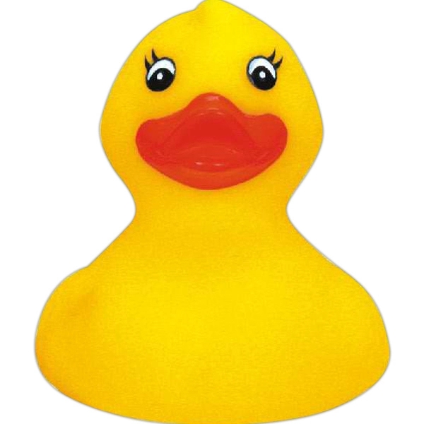 Adorable floatable rubber duck toy, balanced and weighted.... from ASI 31977 Adline Industries Inc