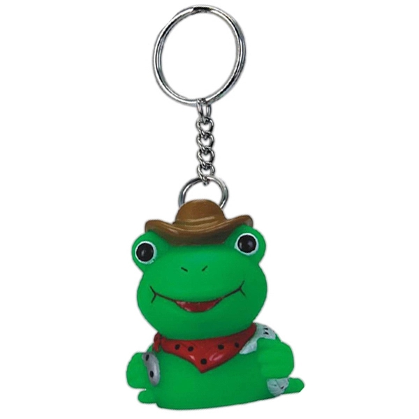 Rubber frog shaped key chains.... from ASI 31977 Adline Industries Inc