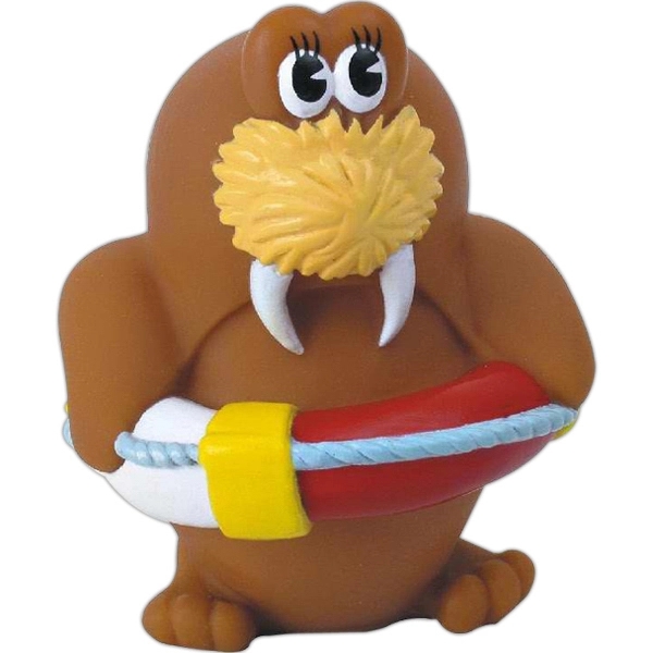 Rubber walrus with life preserver squeaking toy.... from ASI 31977 Adline Industries Inc