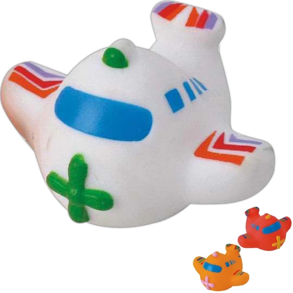 Rubber vehicle shaped squeaking toy, balanced for floating.... from ASI 31977 Adline Industries Inc