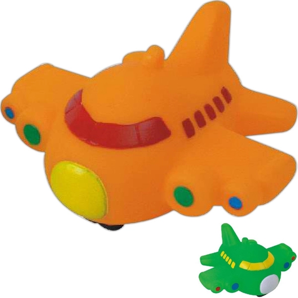 Rubber vehicle shaped squeaking toy, balanced for floating.... from ASI 31977 Adline Industries Inc