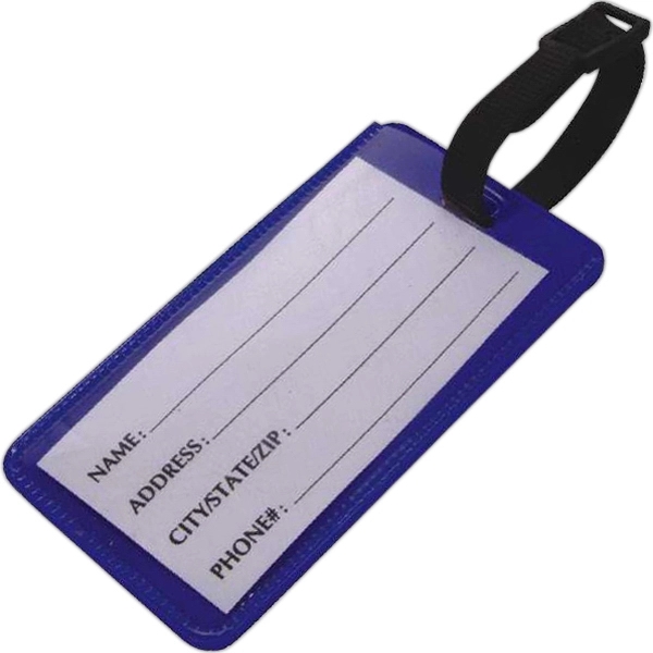 Clear plastic luggage tag.... from ASI 31977 Adline Industries Inc