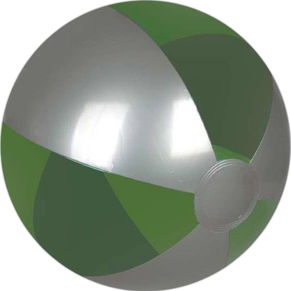 Inflatable translucent color and silver beach ball, 16".... from ASI 31977 Adline Industries Inc