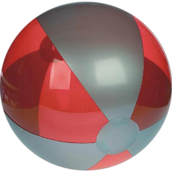 Inflatable translucent color and silver beach ball, 16".... from ASI 31977 Adline Industries Inc