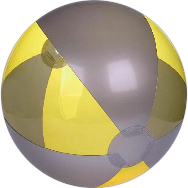 Inflatable translucent color and silver beach ball, 16".... from ASI 31977 Adline Industries Inc