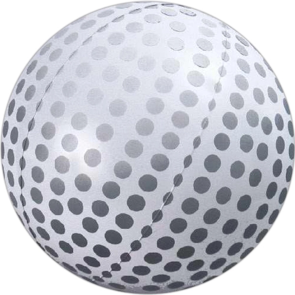 Inflatable white golf balls with gray markings., 6" and 14" ... from ASI 31977 Adline Industries Inc