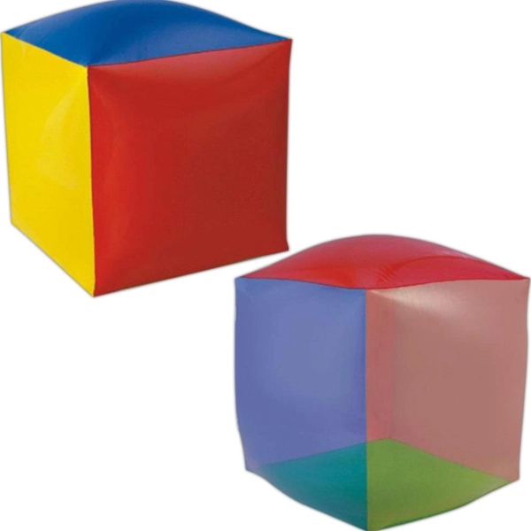 Inflatable cube, 8" deflated., Phthalate Free PVC Material... from ASI 31977 Adline Industries Inc