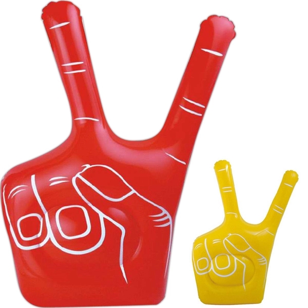 Inflatable victory hand, 12 1/2" x 19" deflated.... from ASI 31977 Adline Industries Inc