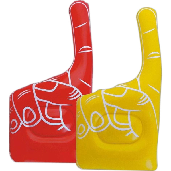 Inflatable cheering #1 hand, 23" x 13" deflated.... from ASI 31977 Adline Industries Inc